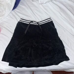 Champion Black Midi Skirt with Striped Waistband